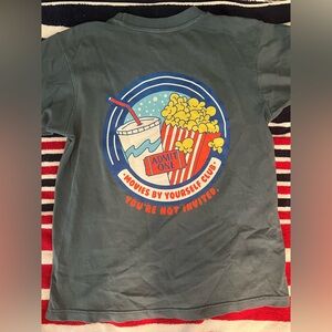 Super Yaki Blue Movies By Yourself Club Shirt Small